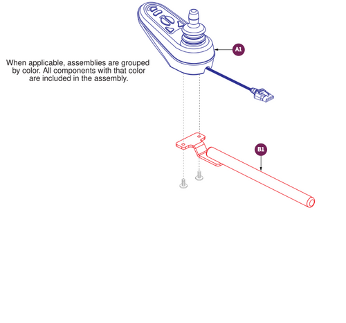 Joystick Assy, Actuator, Jazzy Air MED