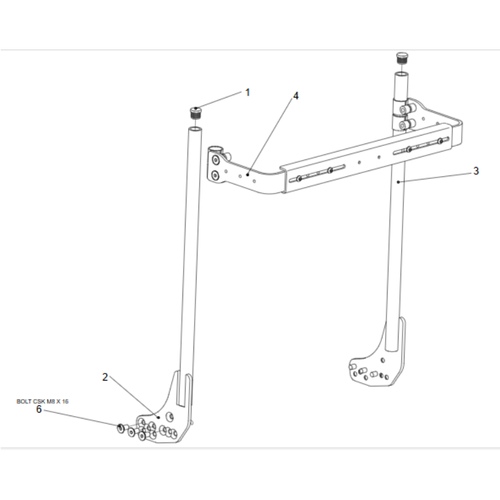 REHAB FIXED CANES ASP FOR STD ARMS