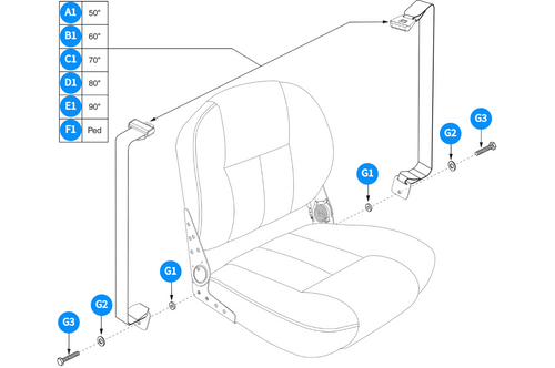 Lap Belt Assembly-Pinchless Hinge