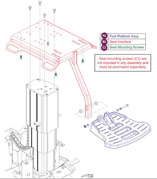 Foot Platform & Seat Interface, Jazzy Air