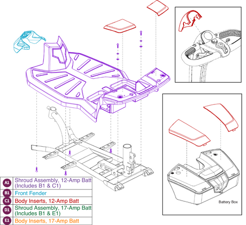 Body Shroud, 3-Wheel, Go-Go LX