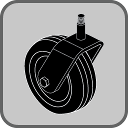 Caster Assy & Battery Strap