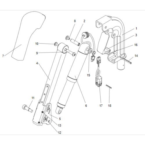 SA POWER ELEVATING LEGREST X8, V6, 360