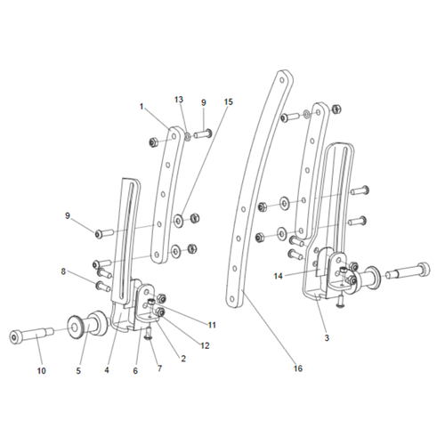 FLEXI ARM LOCK POST KIT REHAB