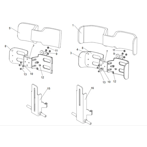 CMPE CALF PADS AND BRACKET OPTIONS