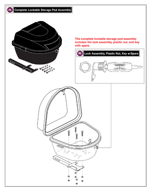 Lockable Storage Pod
