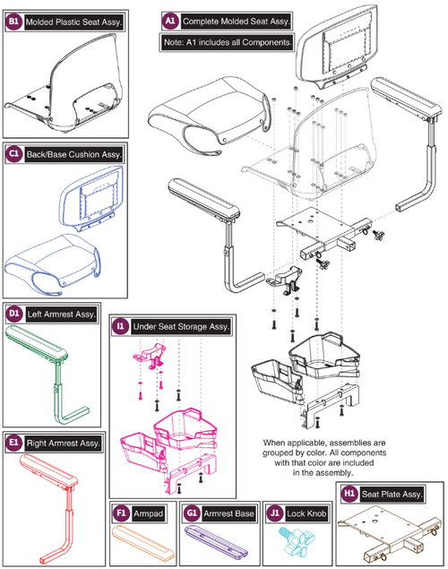 20W,18D Black Vinyl, Molded Plastic Seat