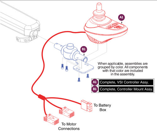 Joystick Assy, Jazzy Passport/I-Go+
