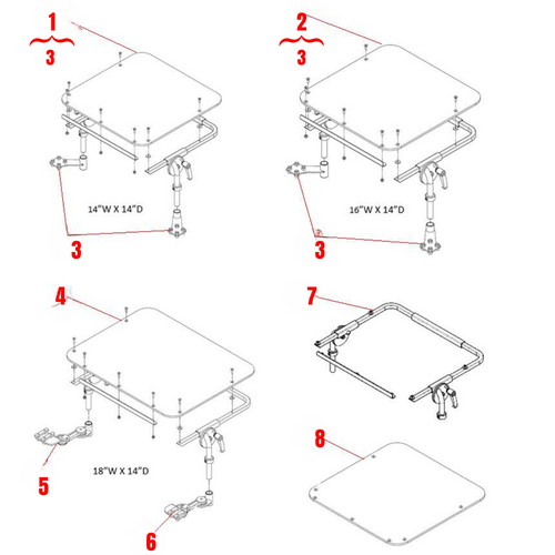 Corpus 3G Angle Adjustable Trays