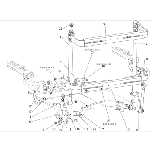 Rehab Fixed Canes ASP Flexi Arms FF