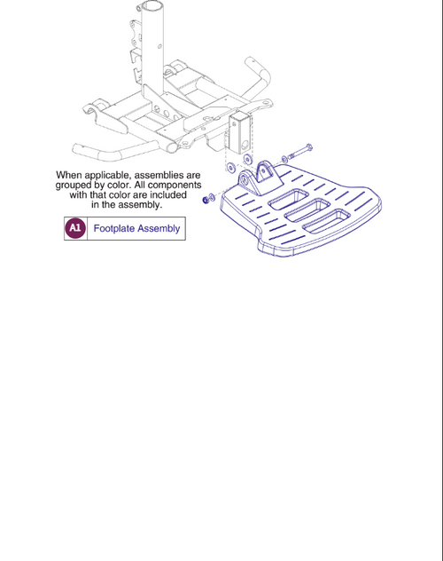 Foot Platform Assy, Go-Chair 2016