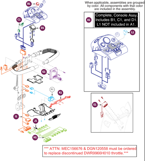 Console Assy, Model Ending in 1005 or Prior