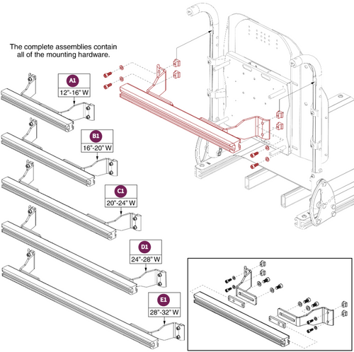 Accessory Bars, Back Canes