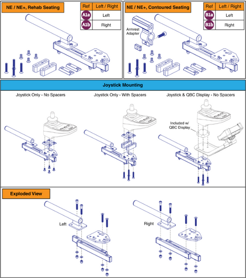 Basic Swing-away Joystick Mount - NE & NE+