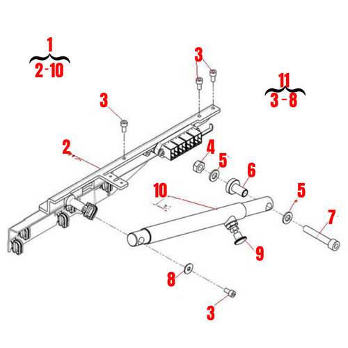 F Series Manual Legrest Linkage
