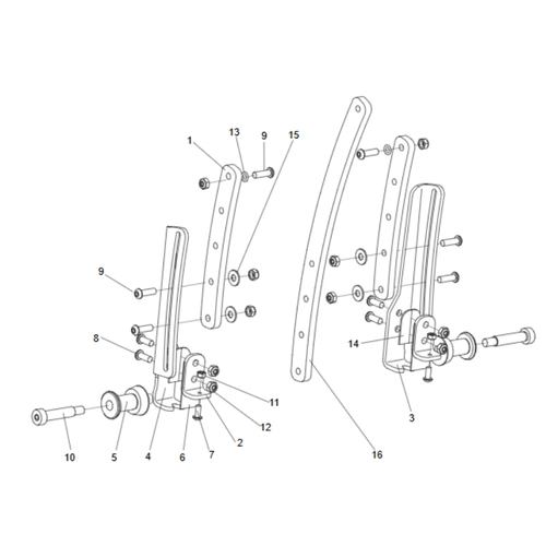 FLEXI ARM LOCK POST KIT REHAB