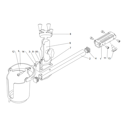RAM CUP HOLDER WITH PHONE HOLDER