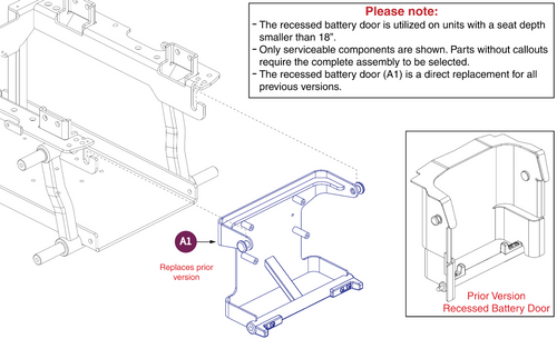 Recessed Battery Access Bracket Assy