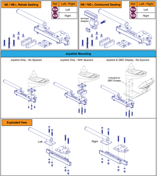 Basic Swing-away Joystick Mount - NE & NE+