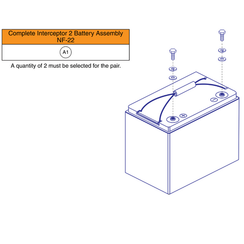38AH Battery Assembly, Interceptor 2