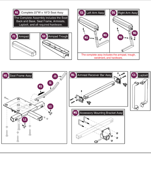 Black Vinyl Deluxe Contour Med Back 22"Wx18"D