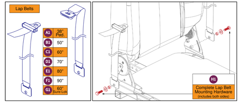 Lap Belts, Comfort Seats