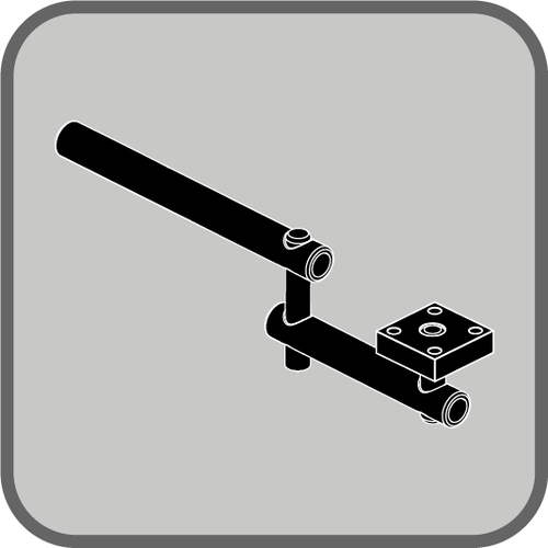 Retract 4 Swing-away Joystick Bracket