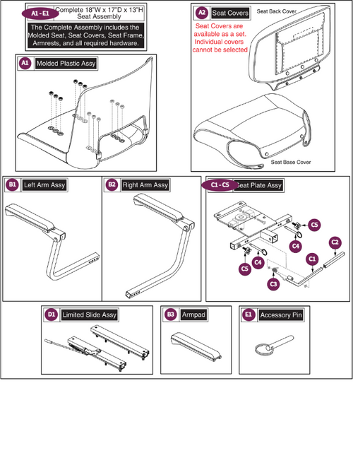 Black Vyl, Molded Plastic Seat(Shuxin)18"x17"x13"H
