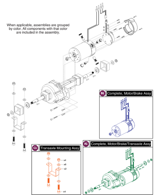 Drive Assembly, Victory LX Sport
