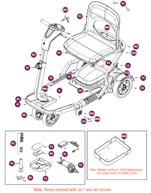 GoGo Folding Scooter w/12 Amp Battery Pack