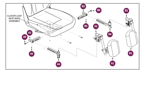 Style#12 ELR w/Residual Limb,CloverLeaf Seat