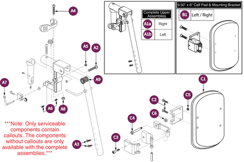 ELR Upper, 1-Hole Calf Pad Style#12