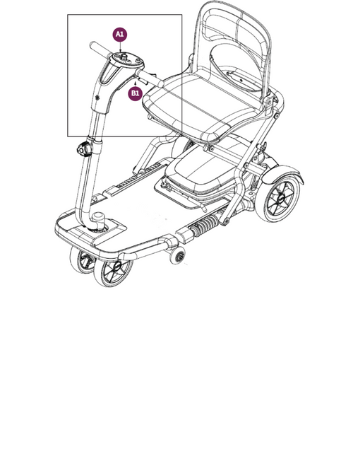 Folding Scooter w/ LED Console, Go Go S19