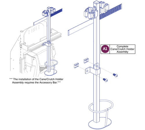 Cane / Crutch Holder, TB3