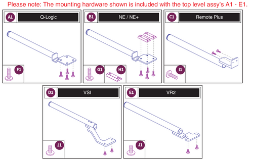 Fixed Joystick Mounts, Quantum Joysticks