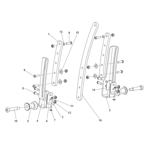 FLEXI ARM LOCK POST KIT REHAB