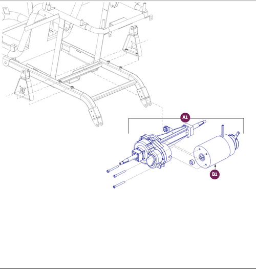 M8,20KHP Motor Assy, for Model# Ending in 1003