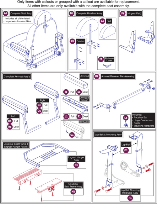 20"Wx18"-20"D FoldFlat Hi-Back,115° Ltd. Recl