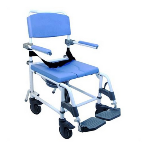 Non-Tilt Rolling Shower Commode Chairs