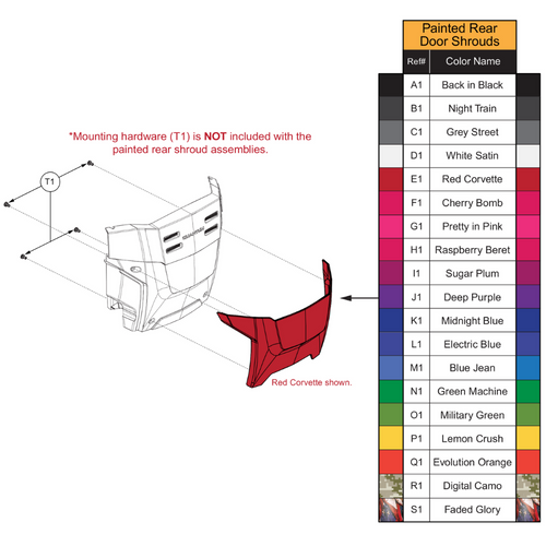 Rear Door Inserts, Q6 Edge 3 Stretto