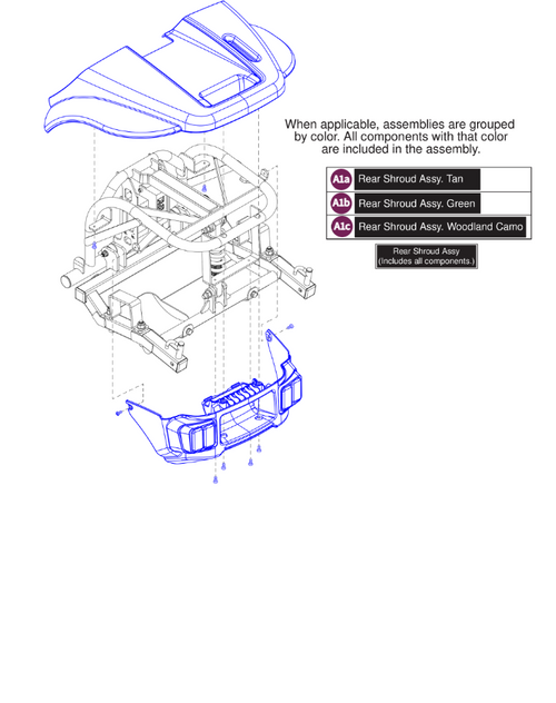 Rear Shroud & Light Assy