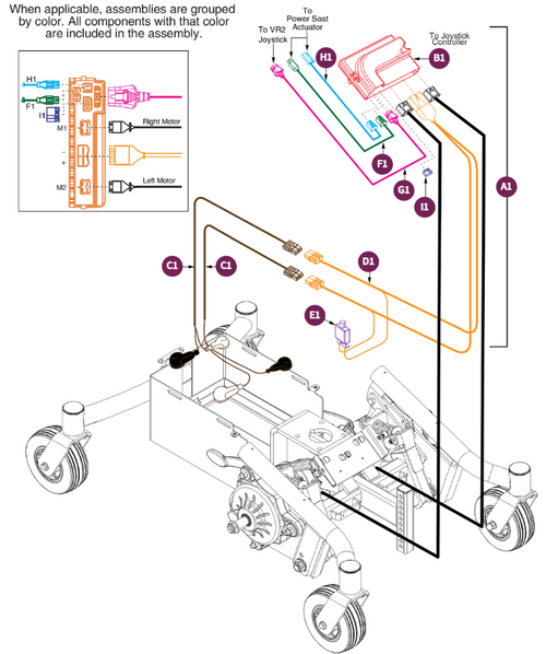 Electrical Assy, Power Seat, VR2