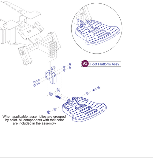 Foot Platform Assy, Select 6 Series
