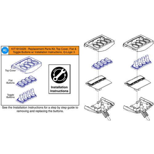 iAccess Toggle and Button Replacement Kit
