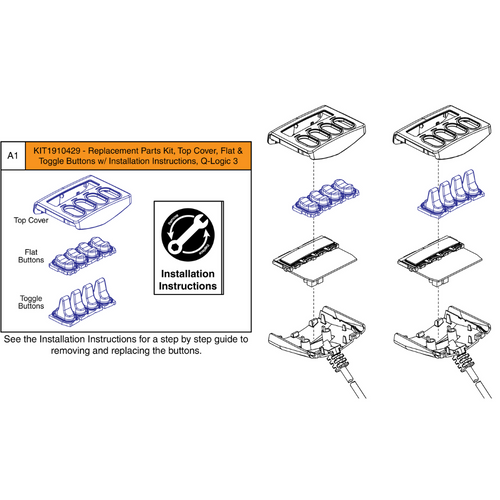 iAccess Toggle and Button Replacement Kit