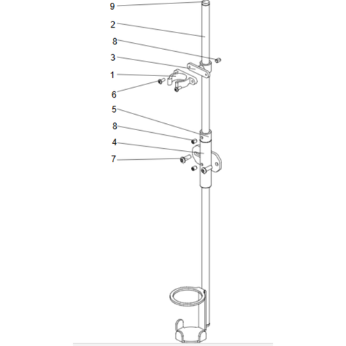 Cane Holder Kit Rehab