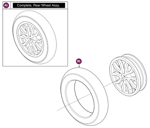 Rear Wheel Assy, Raptor