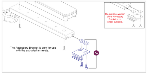 Armrest Accs Mount,V3 Flip-back Armrests,TB3/4