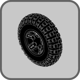 5-Spoke Hub, Knobby Tires