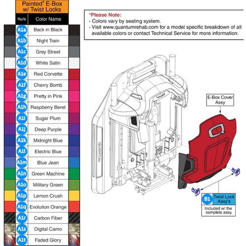 Painted E-Box Shroud Covers,TB3 Redesigned/4 Backs